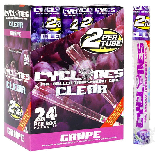 Cyclones Clear Cones - Grape Flavor