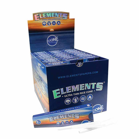 Elements Ultra Thin 1 1/4 Size Pre Rolled Cones (6 Pack)