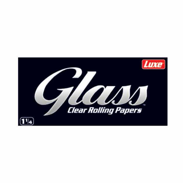  Glass Clear Rolling Papers 1 1/4 - Full Box - 24 Booklets - 50  Papers per booklet, 100% Natural : Health & Household