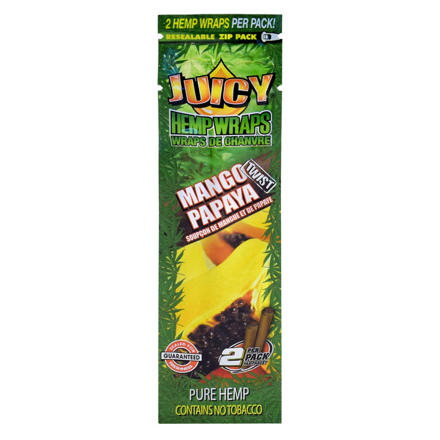 juicy hemp wraps mango papaya twist