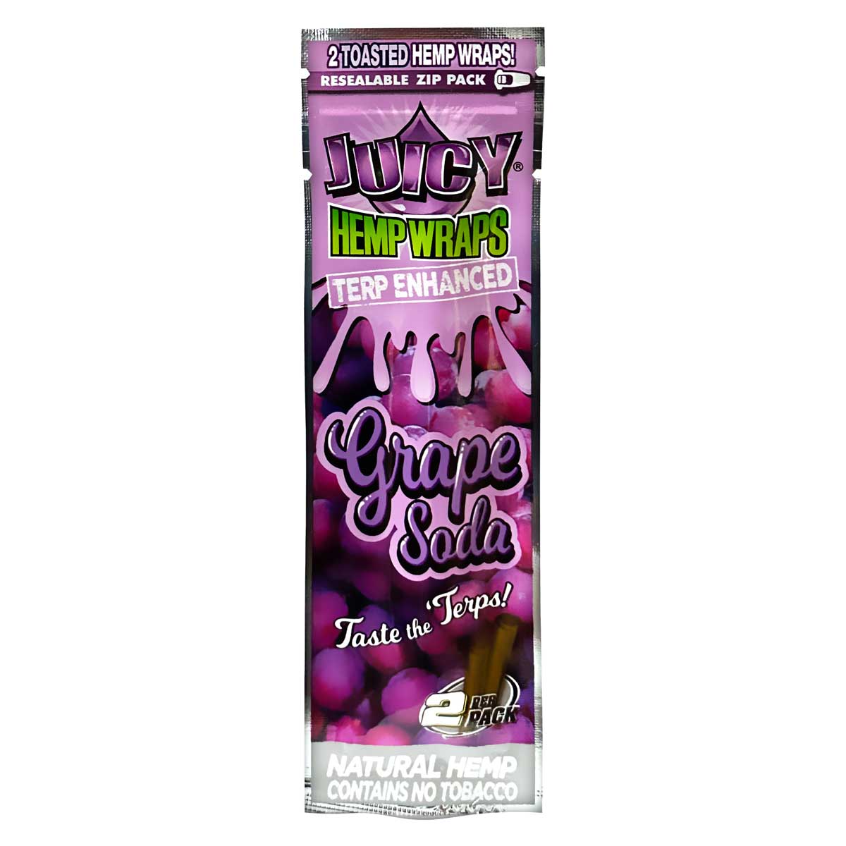 Juicy Terp Enhanced Hemp Wraps ~ Grape Soda