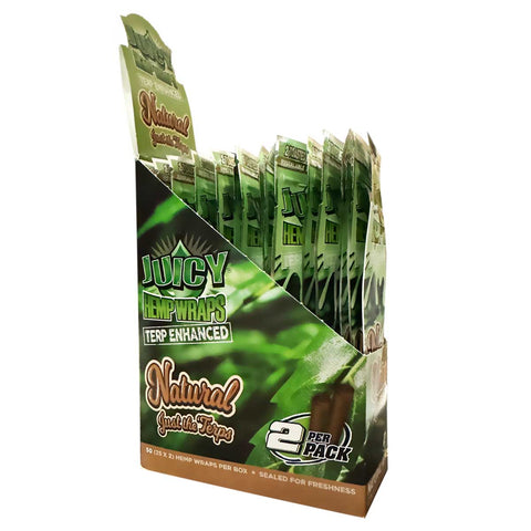 juicy terp enhanced hemp wraps natural
