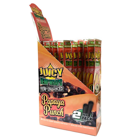 Juicy Terp Enhanced Hemp Wraps ~ Papaya Punch