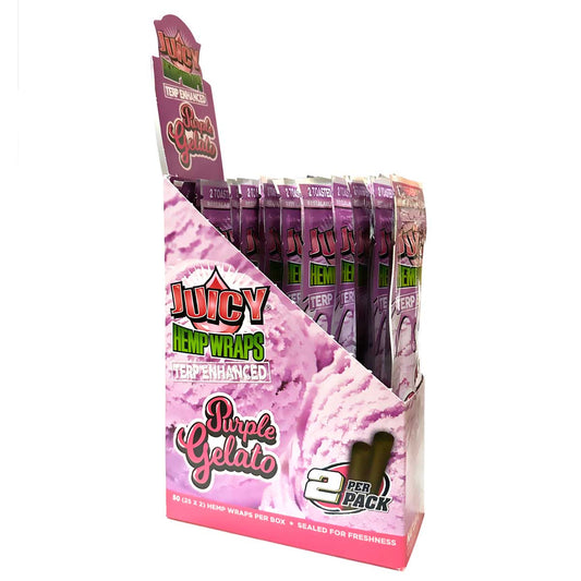 Juicy Terp Enhanced Hemp Wraps ~ Purple Gelato