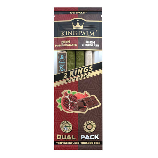 King Palm 2 Kings Dual Pack - Pomegranate & Chocolate