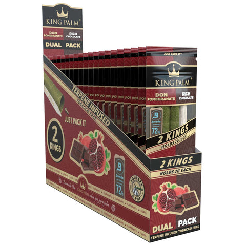 King Palm 2 Kings Dual Pack - Pomegranate & Chocolate
