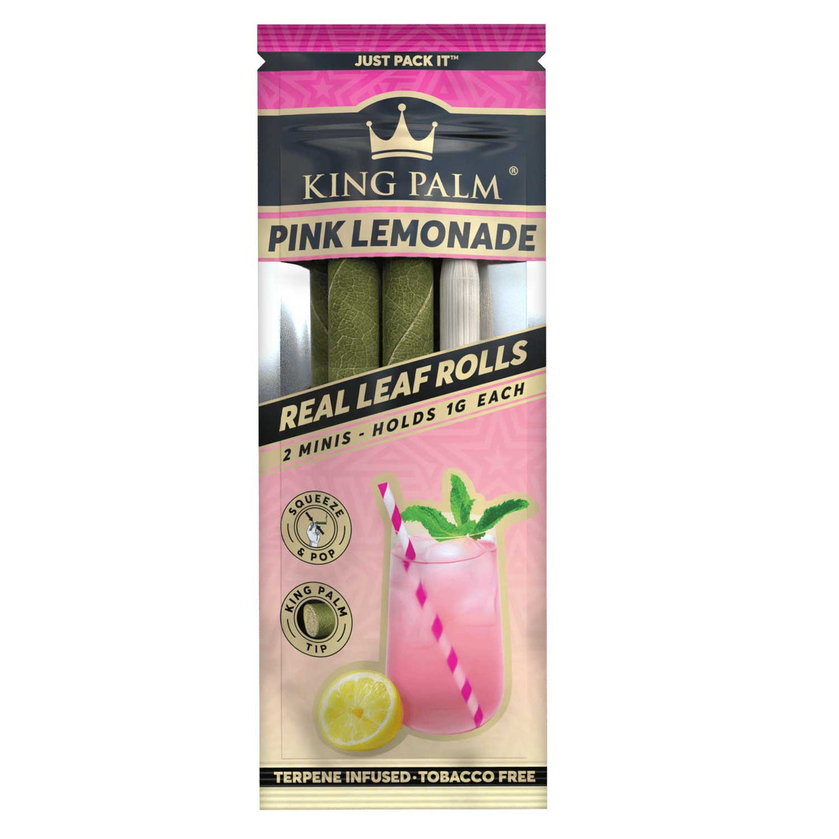 King Palm 2 Mini Rolls - Pink Lemonade Flavor