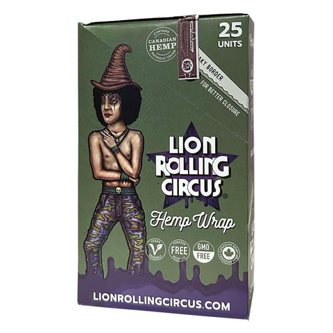 Lion Rolling Circus Hemp Wraps - Blueberry Flavor