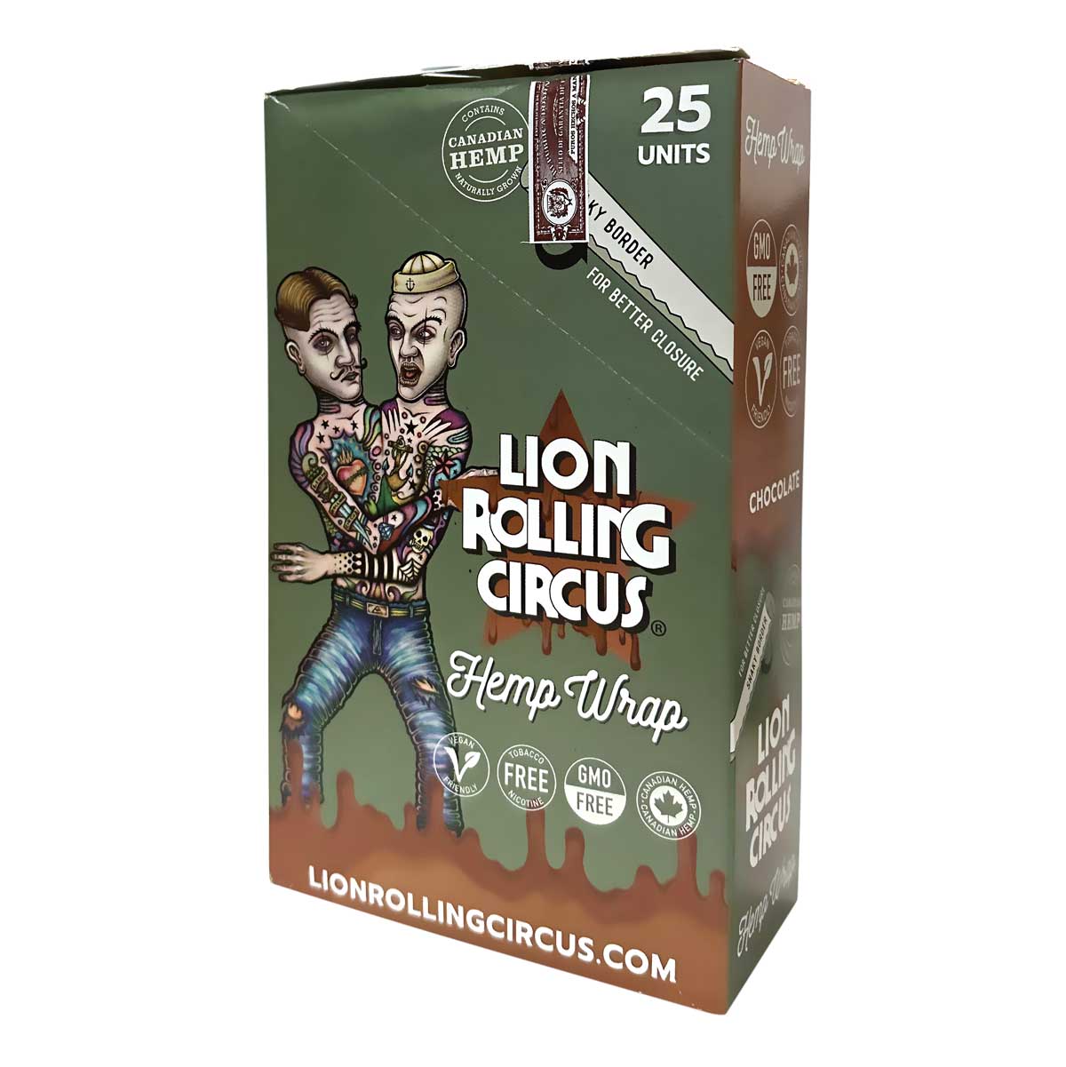 Lion Rolling Circus Hemp Wraps - Chocolate Flavor
