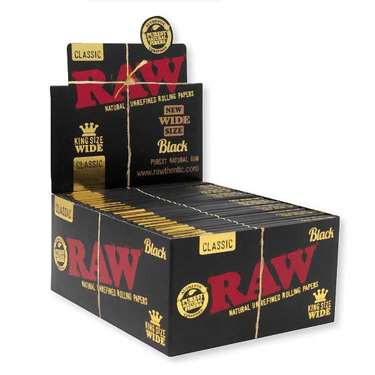 RAW Black King Size Wide Rolling Papers