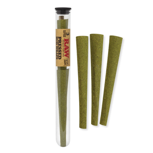 RAW Pressed Bud Wraps 1 1/4 Size Pre Rolled Flower Cones