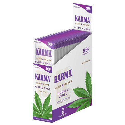 KARMA Hemp Wraps Purple Chill Flavor