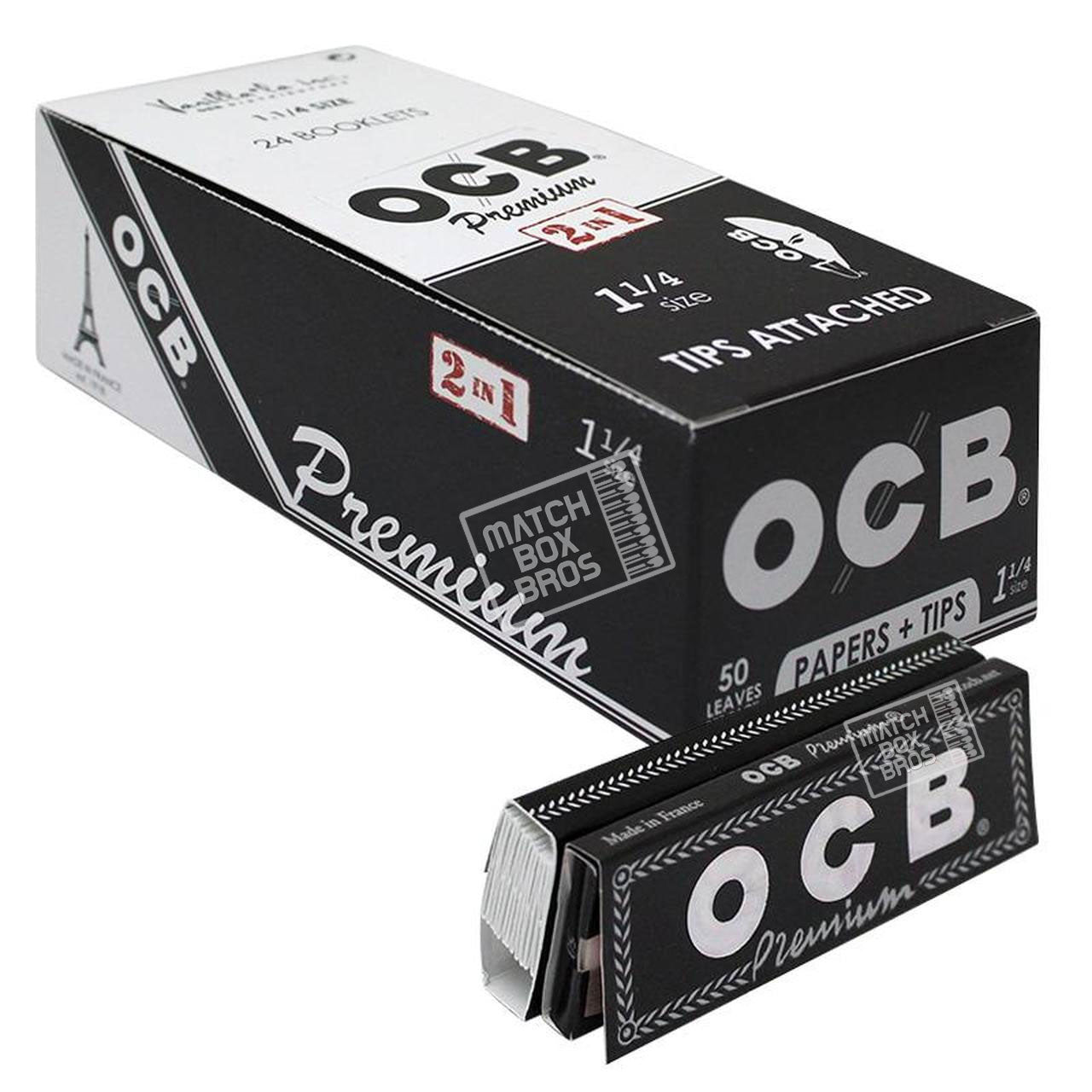  1 box OCB Perforated FILTER TIPS 25 booklets x 50