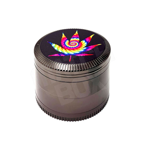 TOBACCO GRINDER PSYCHEDELIC LEAF GRINDER GRAY