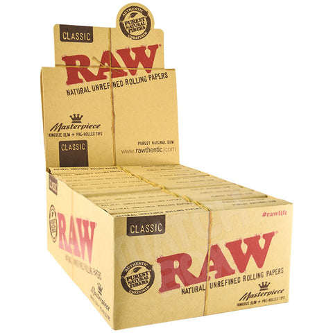 Raw King Masterpiece + Prerolled Tip Full Box