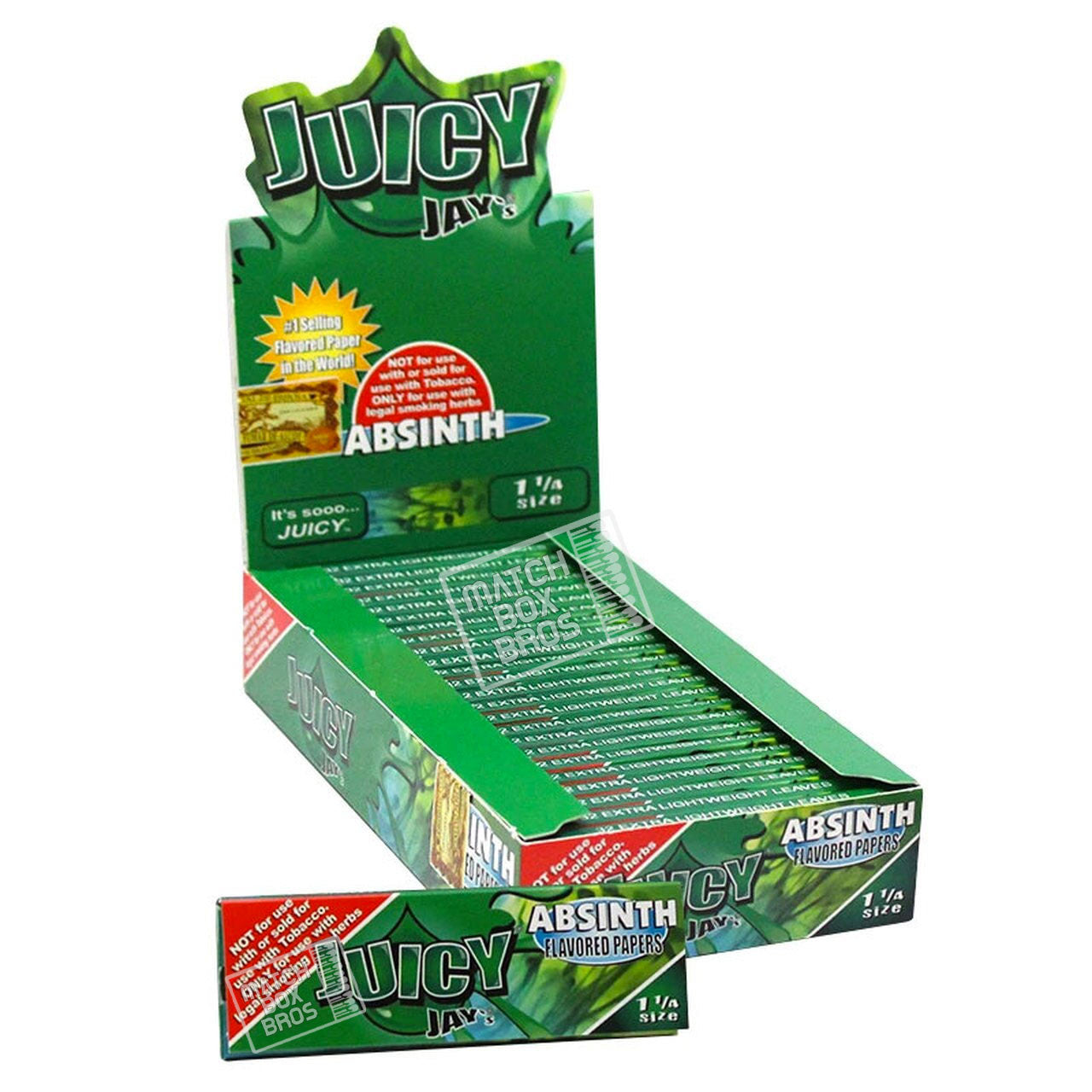 Juicy Jay's 1¼ Absinth Flavoured Paper Full Box