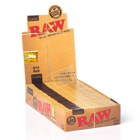 RAW Classic 1¼ Rolling Paper Display Box