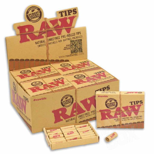 RAW Prerolled Tips Full Box