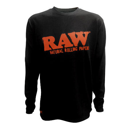 RAW Long Sleeve Crewneck | Black