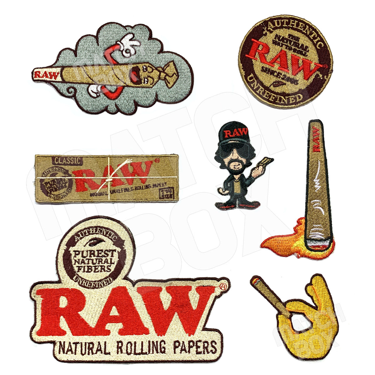 RAW Smokers Patch Collection - Set of 7