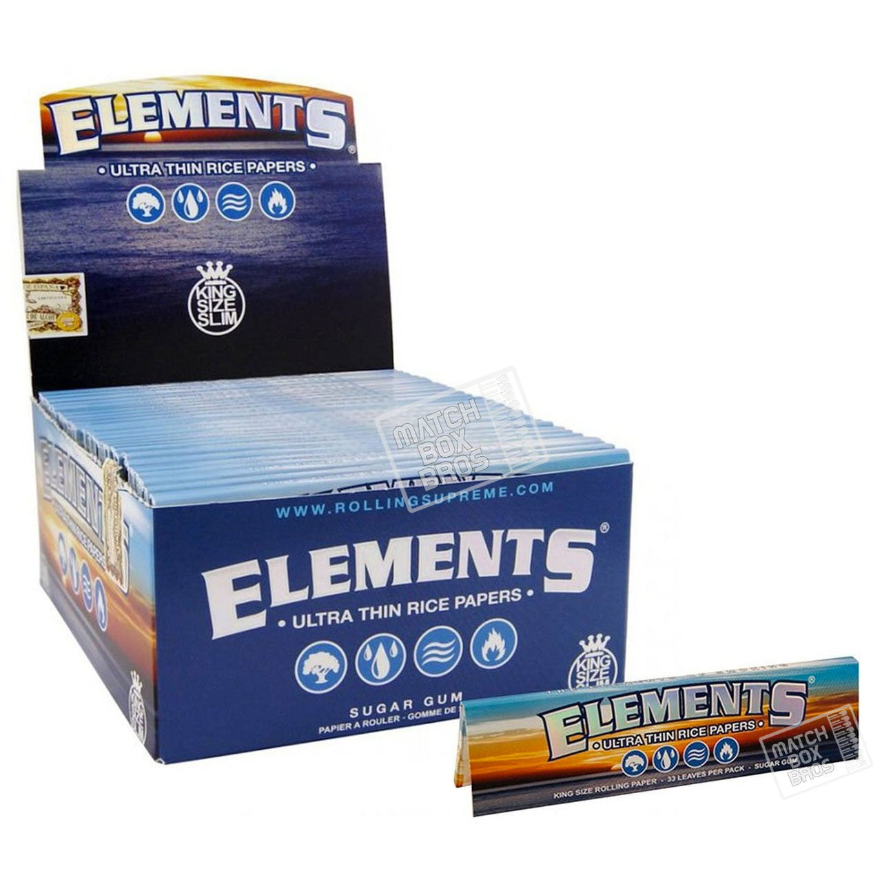 Elements Ultra Rice Paper 1 1/2 Size 25 ct.
