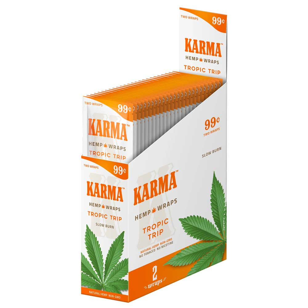 karma hemp wraps tropic trip flavor