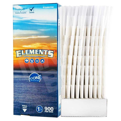 Elements Pre Rolled Cone 1 1/4 900 Count Bulk