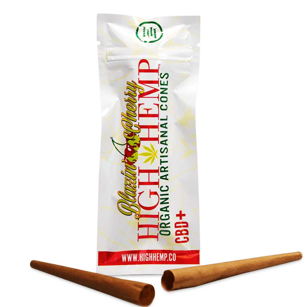 high hemp cones blazin cherry flavored pre rolled cones