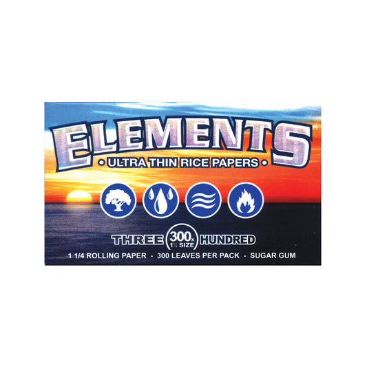 Elements 1 1/4 300's Ultra Thin Rice Papers