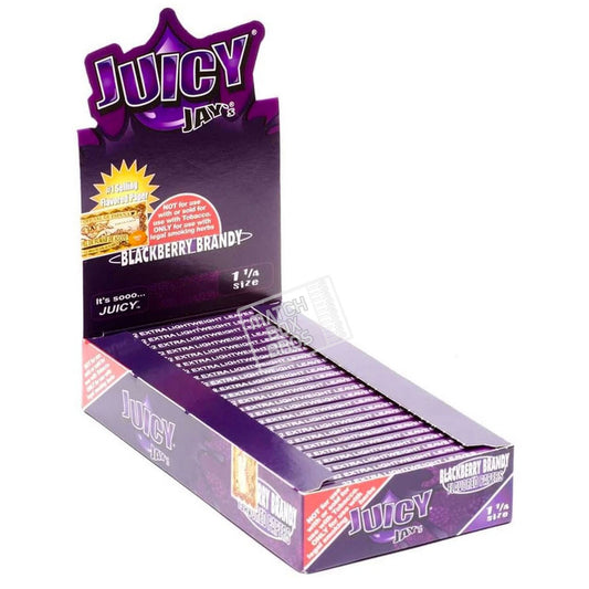 Juicy Jay's 1¼ Blackberry Brandy Flavoured Paper Full Box