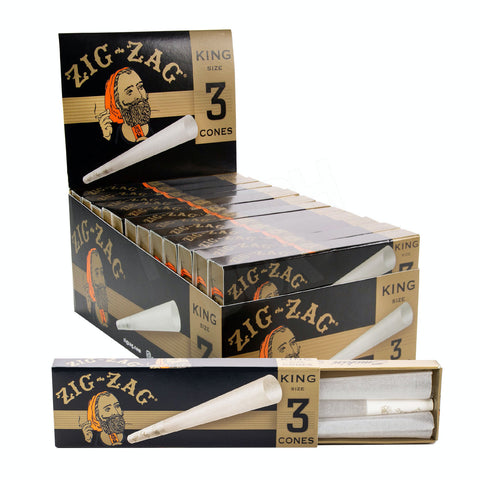 Zig Zag King Size Pre Rolled Cones Box