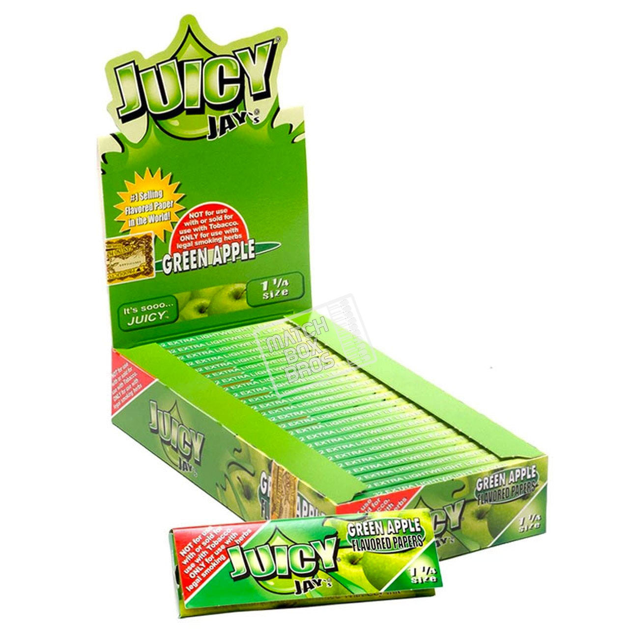 Juicy Jay's 1¼ Green Apple Flavoured Paper