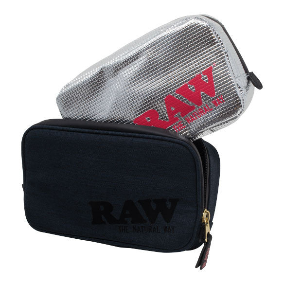 RAW Black Smell Proof Smokers Pouch v2