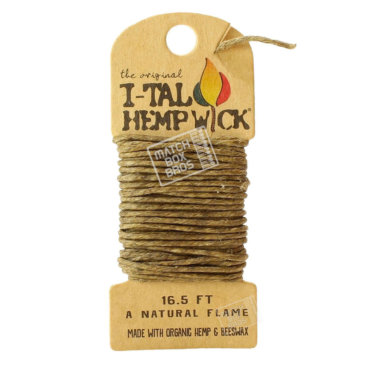 I-Tal Hemp Wick Large (16.5ft) Single Pack