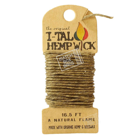 I-Tal Hemp Wick Large (16.5ft) Single Pack