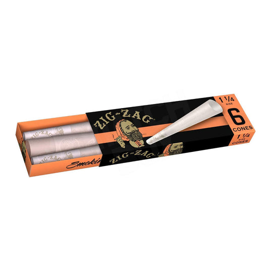 Zig Zag 1 1/4 Size Pre Rolled Cones Pack