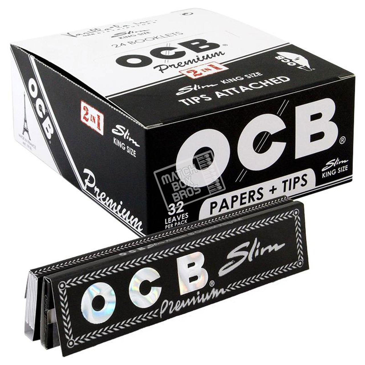 OCB Premium King Slim Paper + Tips