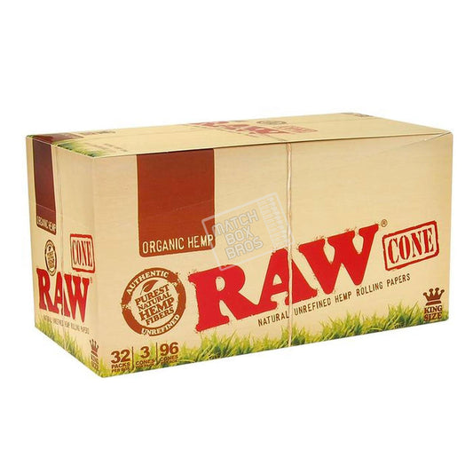 RAW Cone Organic King Size - 32 pack sealed box