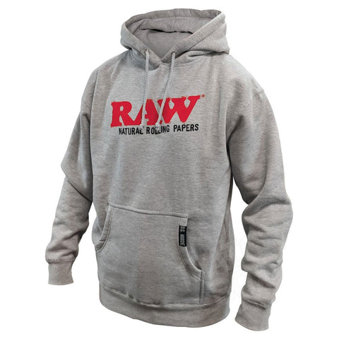 RAW Mens Hoodie OG Heather Gray Front View