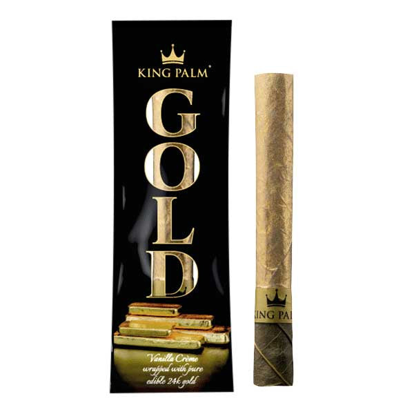 King Palm Gold Wrapped Blunt Cones ~ Vanilla Creme Flavor