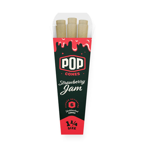 POP Unbleached Cones - Strawberry Jam (1 1/4 Size)