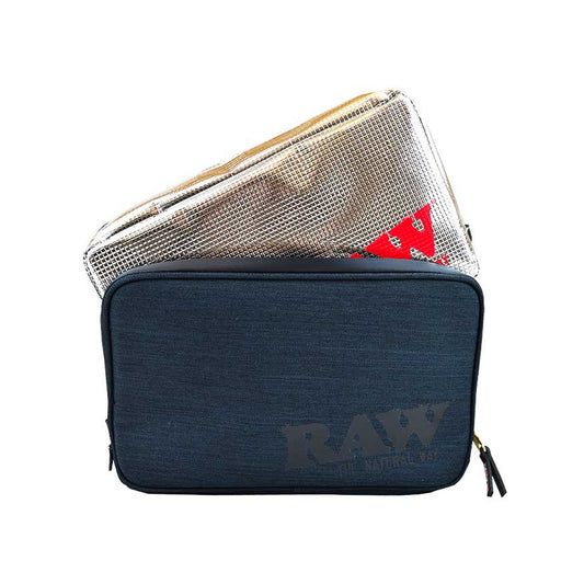 RAW Black Smell Proof Smokers Pouch v2