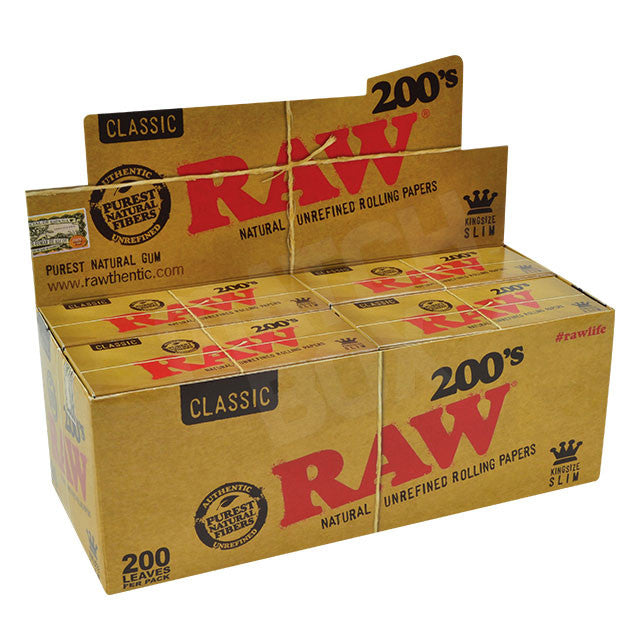 Raw Classic Kingsize Slim 200s Rolling Paper 