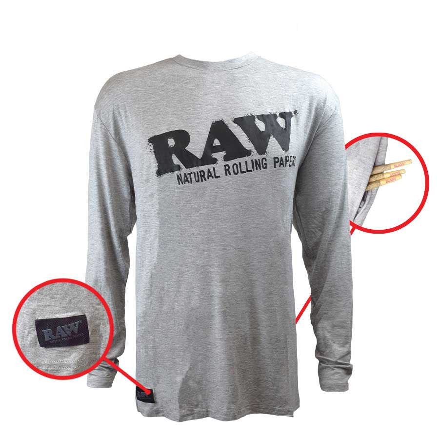 RAW Long Sleeve Crewneck | Grey