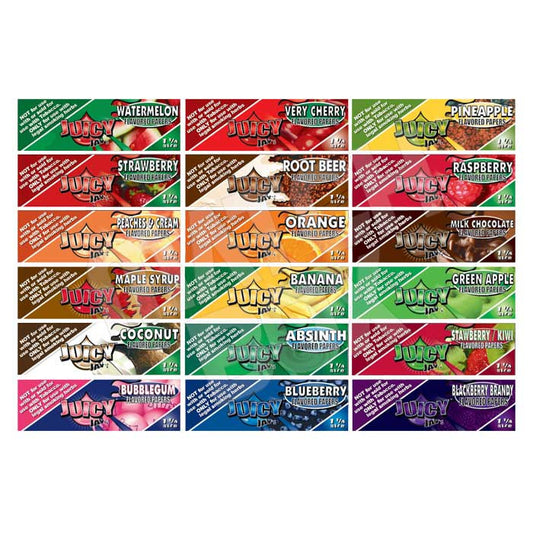 Juicy Jays 1 1/4 Flavored Rolling Papers ~ 20 Pack Sampler