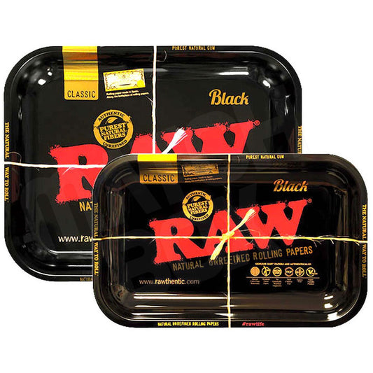 RAW BLACK TRAY LARGE AND SMALL