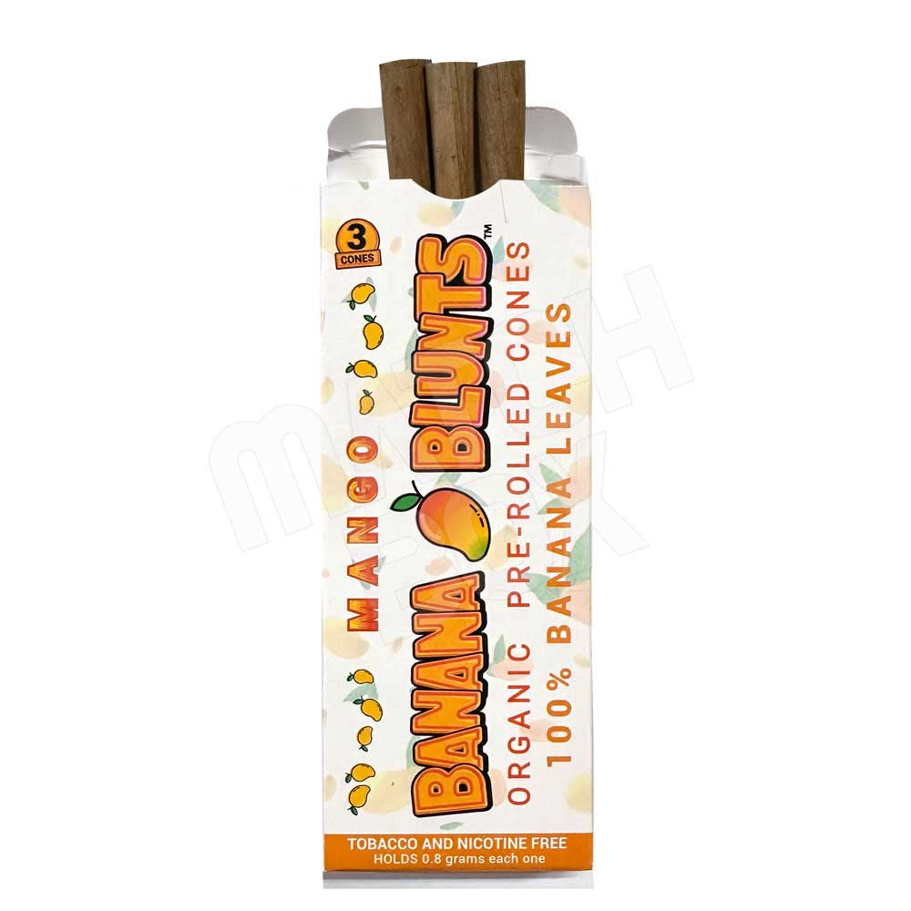 banana blunts organic pre rolled cones mango flavor 1