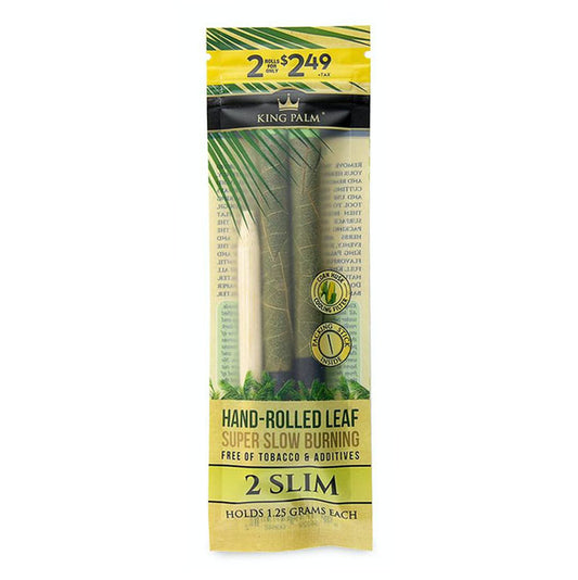 KING PALM 2 SLIM ROLLS SINGLE POUCH