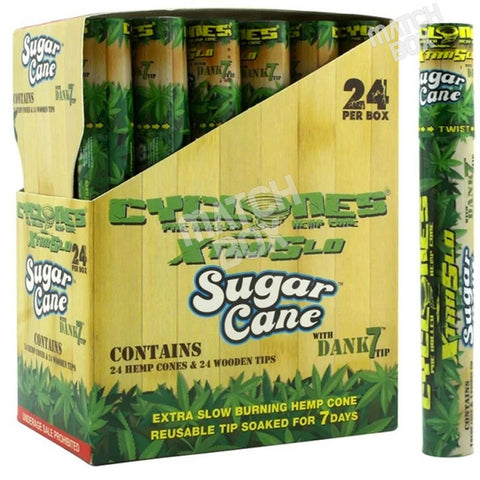 Cyclones Xtraslo Hemp Cones - Sugar Cane Flavor