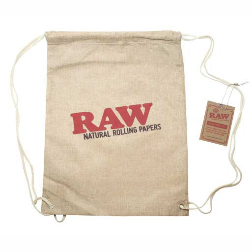 RAW Burlap Drawstring Bag
